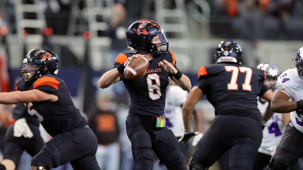 Hauss Hejny commits to TCU. He’s pictured here in high school at Aledo.